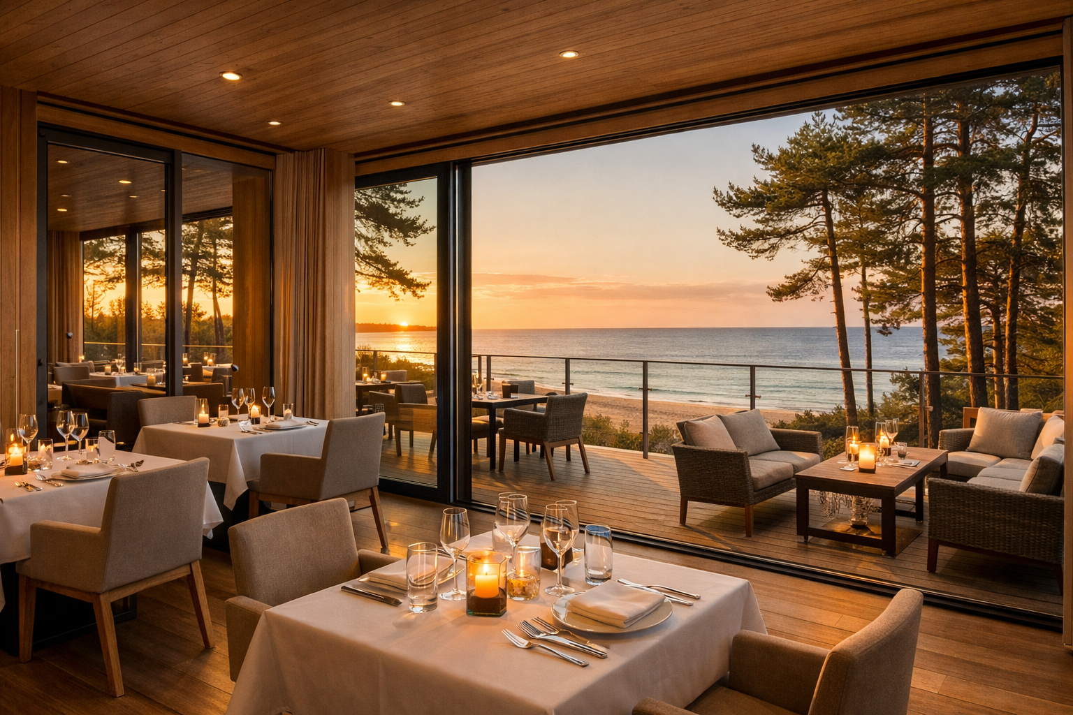 LoSpa restaurant with sea terrace — fine dining with coastal views